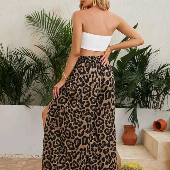 Loose leopard print pants - Picture 2 of 6